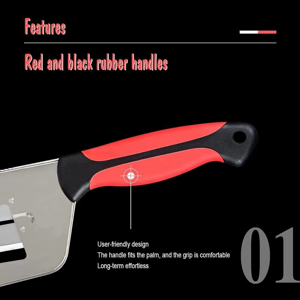 Double Blade Cabbage Chopper Knife – red and black grip handle