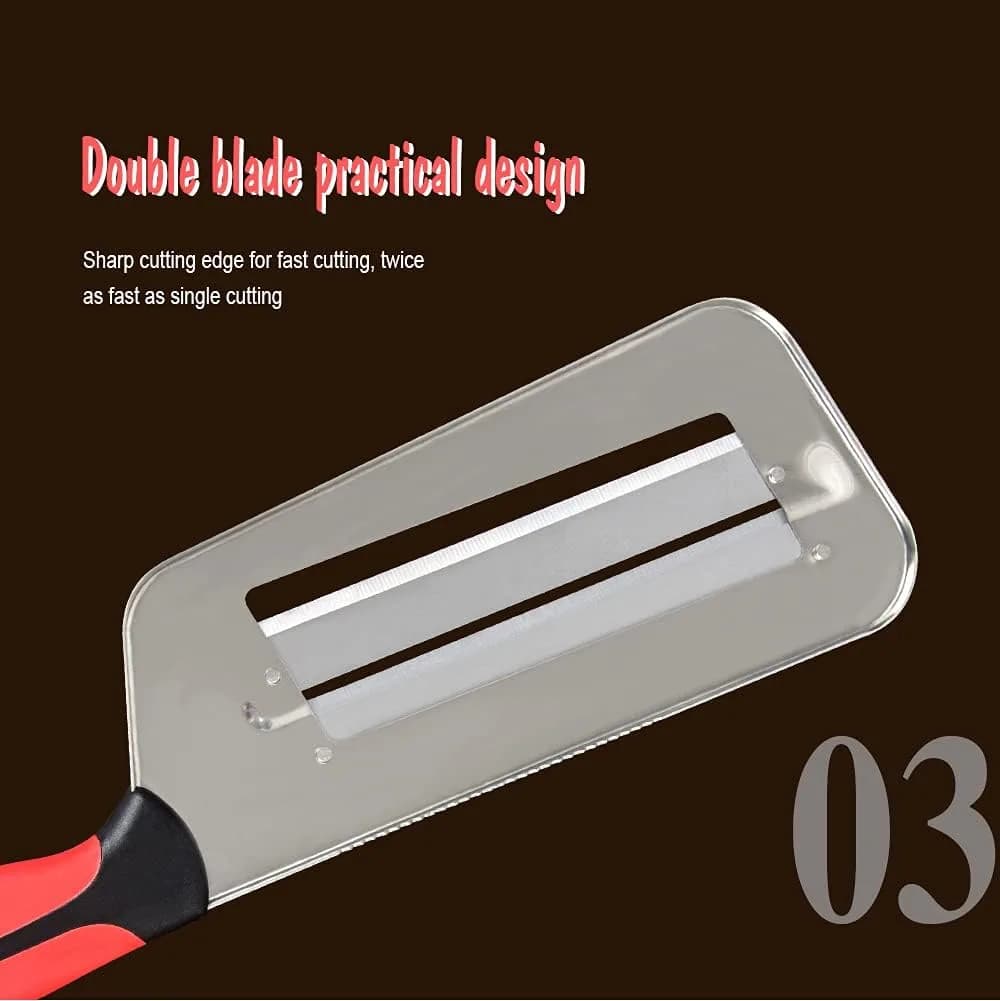 Double Blade Cabbage Chopper Knife – the two parallel cutting edges